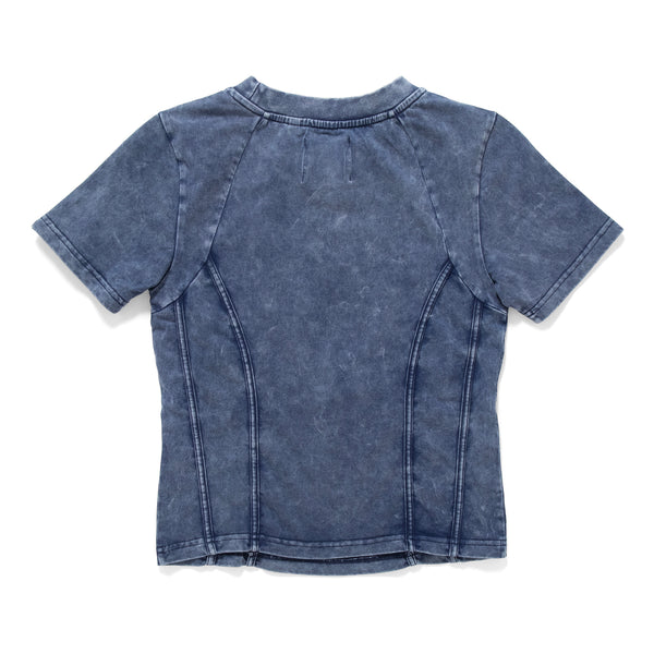 (TP1599) Washed Cropped Tee