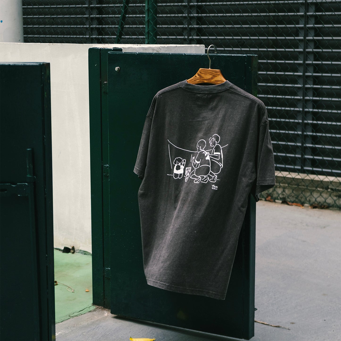 (EX703) Football Match 繡花洗水 Tee