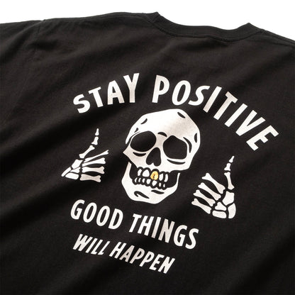 (ZT1907) Gold Teeth Stay Positive Graphic Tee