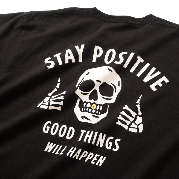 (ZT1907) Gold Teeth Stay Positive Graphic Tee