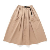 (DS020) Belted Pleated Midi Skirt