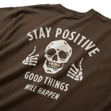 (ZT1907) Gold Teeth Stay Positive Graphic Tee