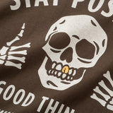 (ZT1907) Gold Teeth Stay Positive Graphic Tee