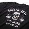 (ZT1908) Gold Teeth Rock 'N' Roll Graphic Tee