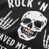 (ZT1908) Gold Teeth Rock 'N' Roll Graphic Tee