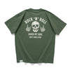 (ZT1908) Gold Teeth Rock 'N' Roll Graphic Tee