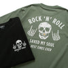 (ZT1908) Gold Teeth Rock 'N' Roll Graphic Tee