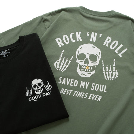 (ZT1907) Gold Teeth Stay Positive Graphic Tee