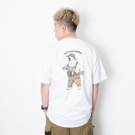 (ZT1388) Otter Graphic Embroidery Tee