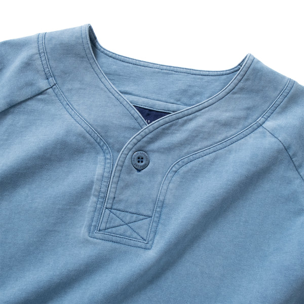 (TP1600) Washed Baseball Collar Tee