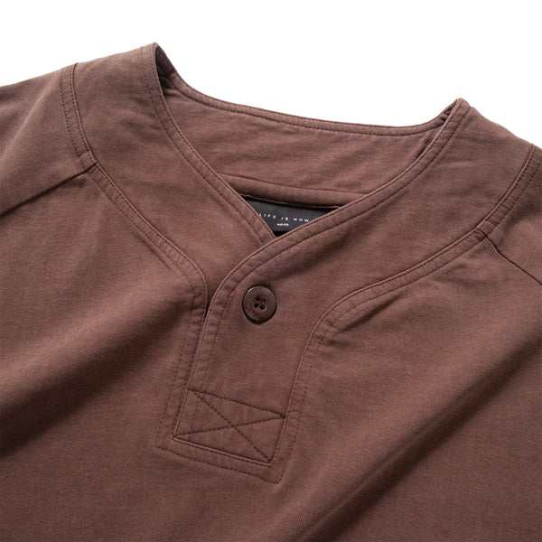 (TP1600) Washed Baseball Collar Tee