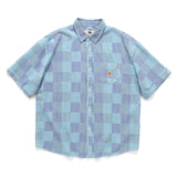 (ST382) Stripe Short Sleeve Shirt