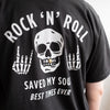(ZT1908) Gold Teeth Rock 'N' Roll Graphic Tee