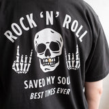(ZT1908) Gold Teeth Rock 'N' Roll Graphic Tee