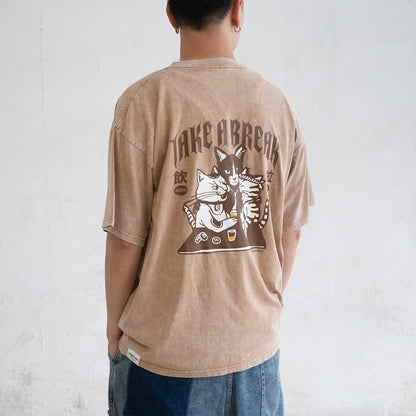 (ZT1667) Take A Break Graphic Tee