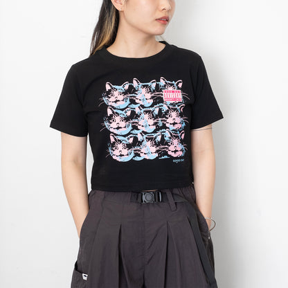 (ZT1407) Advisory CATS 圖案女裝短Tee