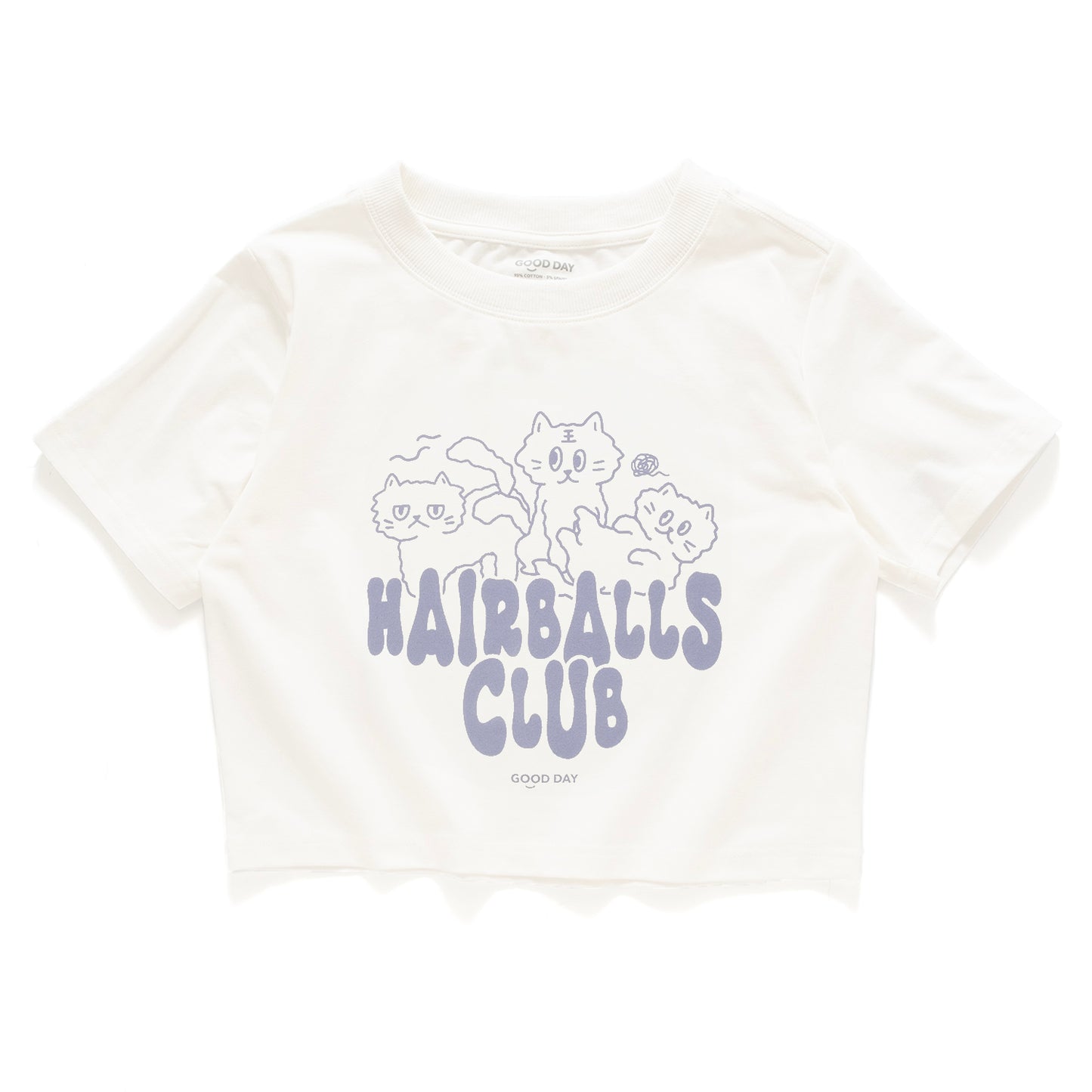 (ZT1409) Hairballs Club 圖案女裝短Tee