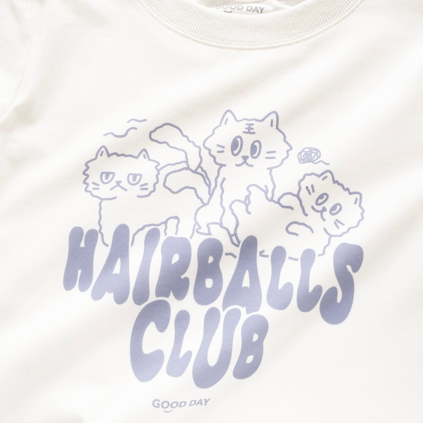 (ZT1409) Hairballs Club 圖案女裝短Tee