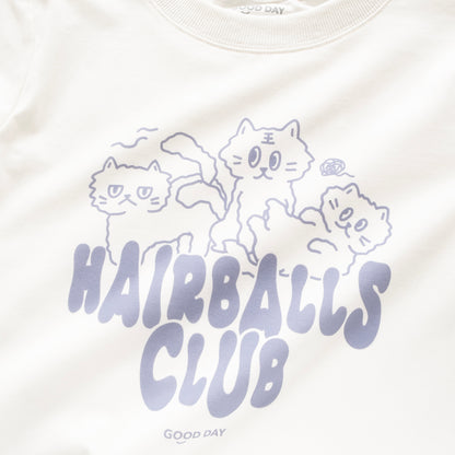 (ZT1409) Hairballs Club 圖案女裝短Tee