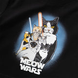 (ZT1408) MEOW WARS Graphic Cropped Tee