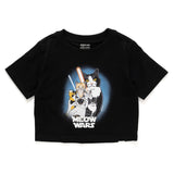 (ZT1408) MEOW WARS Graphic Cropped Tee