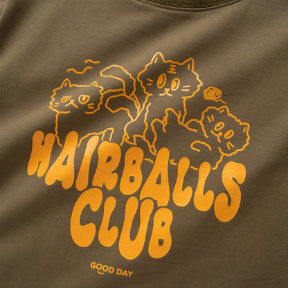 (ZT1409) Hairballs Club 圖案女裝短Tee