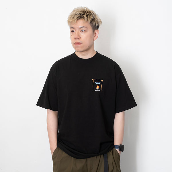 (ZT1411) Camp Fire Embroidery Graphic Tee