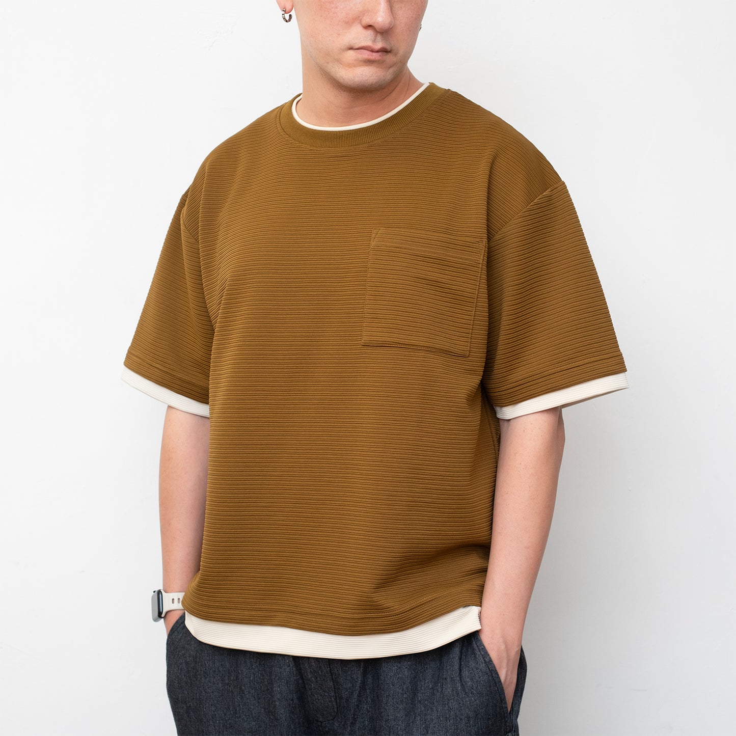 (TP1882) Faux Layered Tee