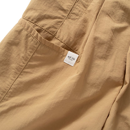 (PT364) Ankle Pleated Wide Pants