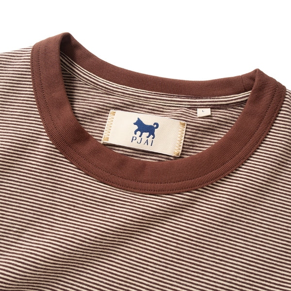(TP1611) Embroidery Stripe Tee
