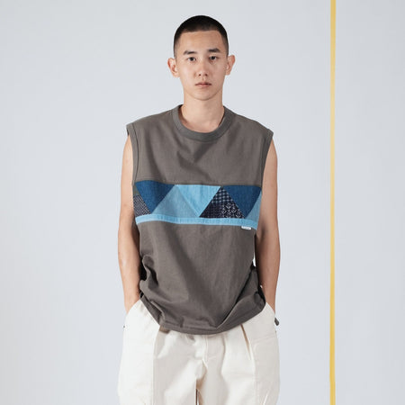 (YT936) Cropped Sleeve Tee