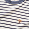 (TP1586) Stripe Layered Sleeve Tee