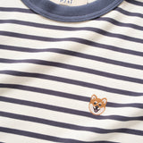 (TP1586) Stripe Layered Sleeve Tee