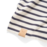 (TP1586) Stripe Layered Sleeve Tee