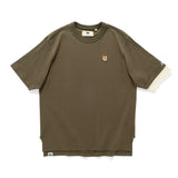(TP1612) Layered Sleeve Embroidery Tee