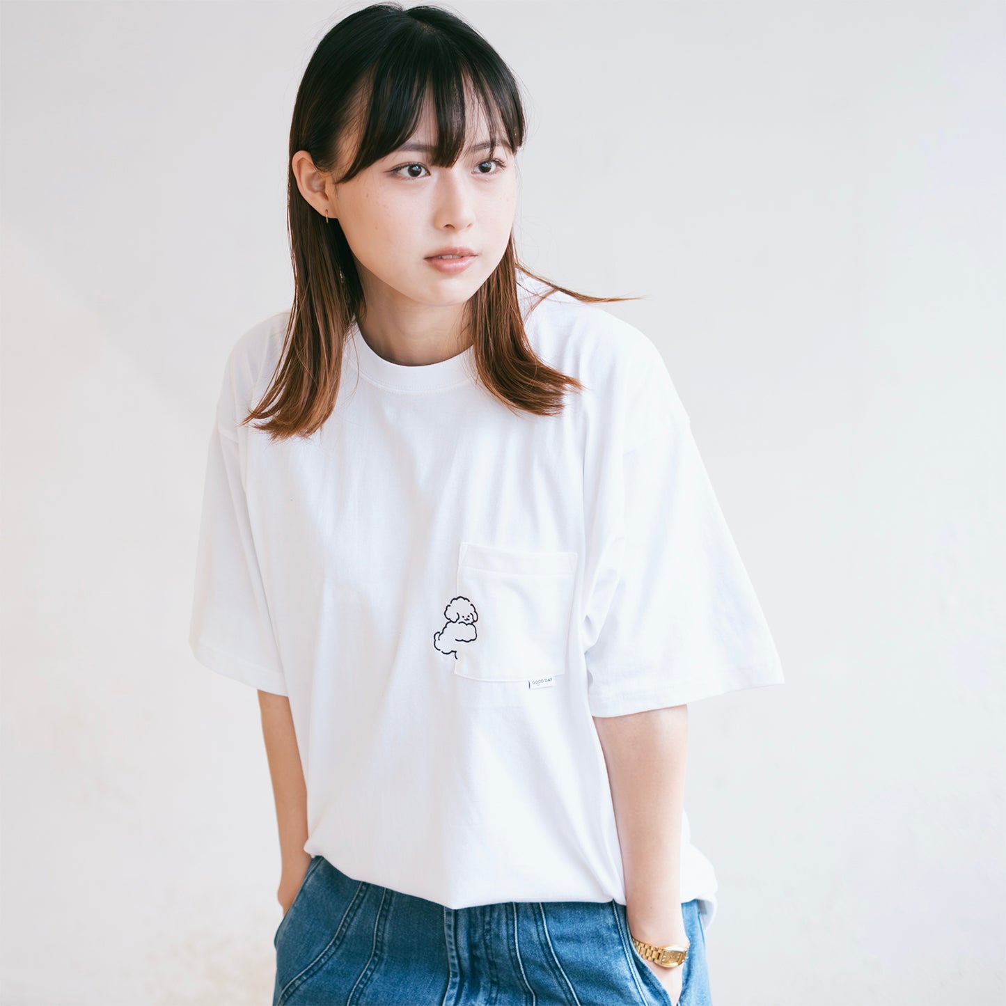 (ZT1908) Chill Day 圖案口袋 Tee