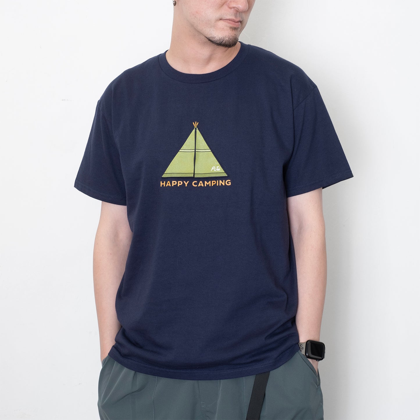 (ZT1392) P仔Happy Camping圖案Tee