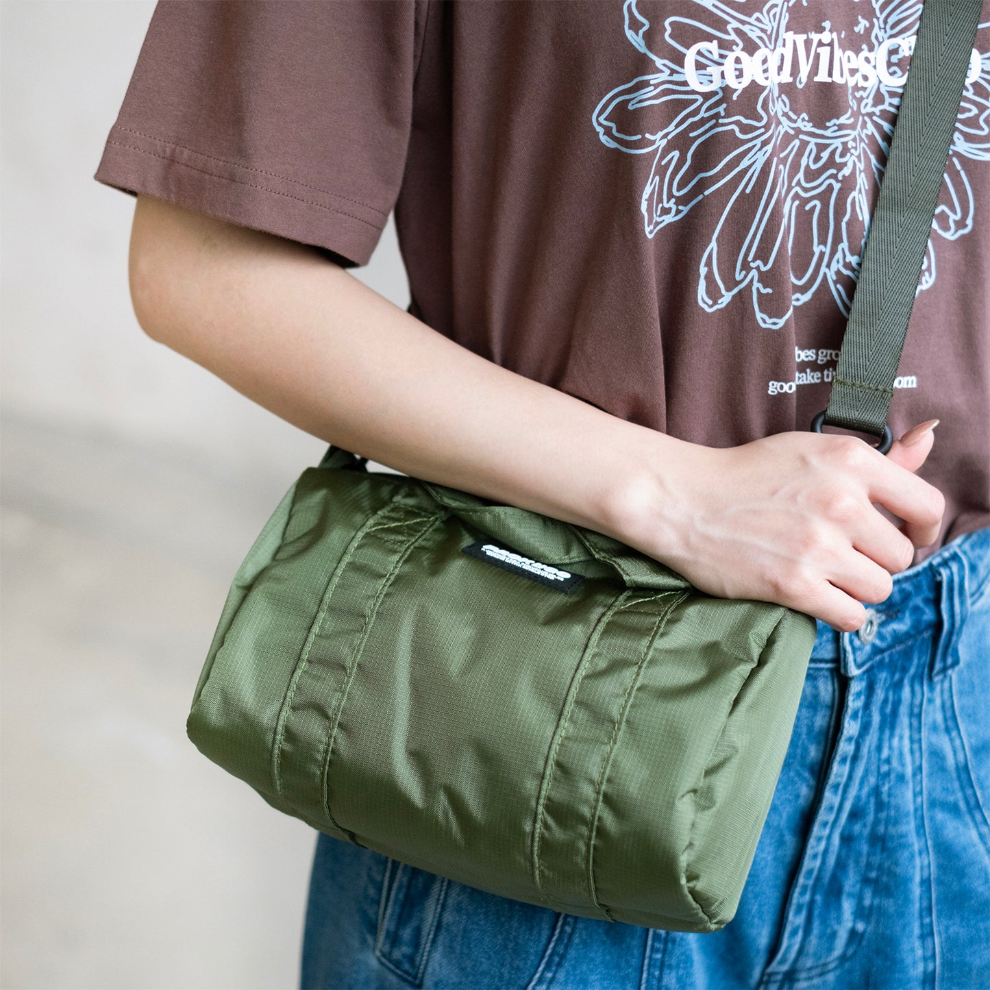(BA575) 2 Way Mini Boston Bag