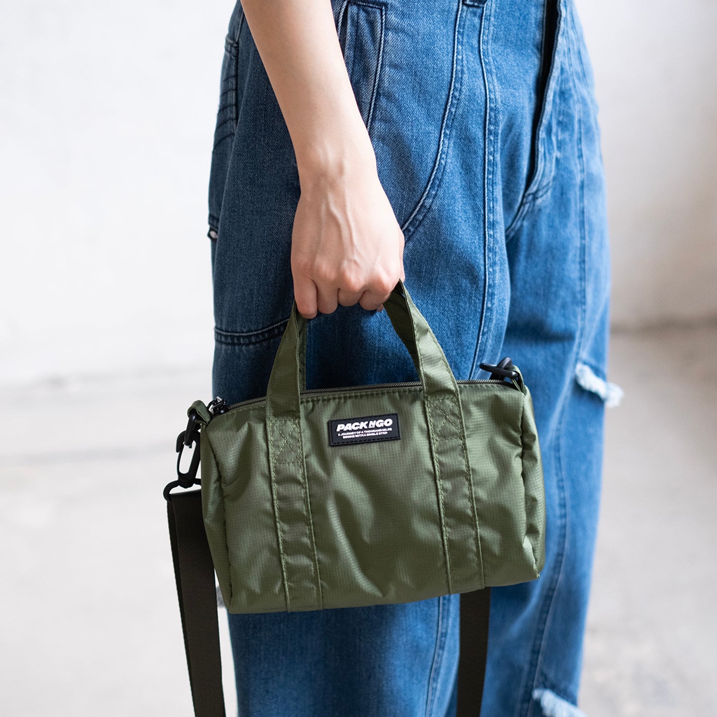 (BA575) 2 Way Mini Boston Bag