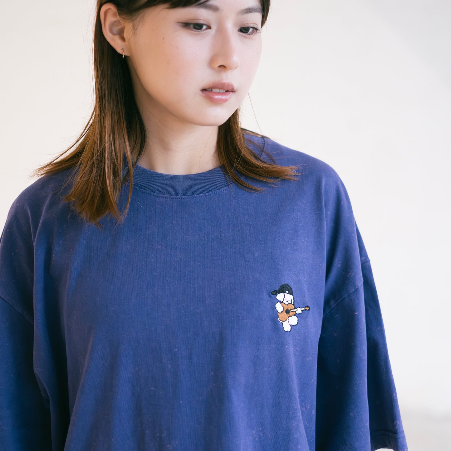 (EX704) Music Buckers Embroidery Washed Tee