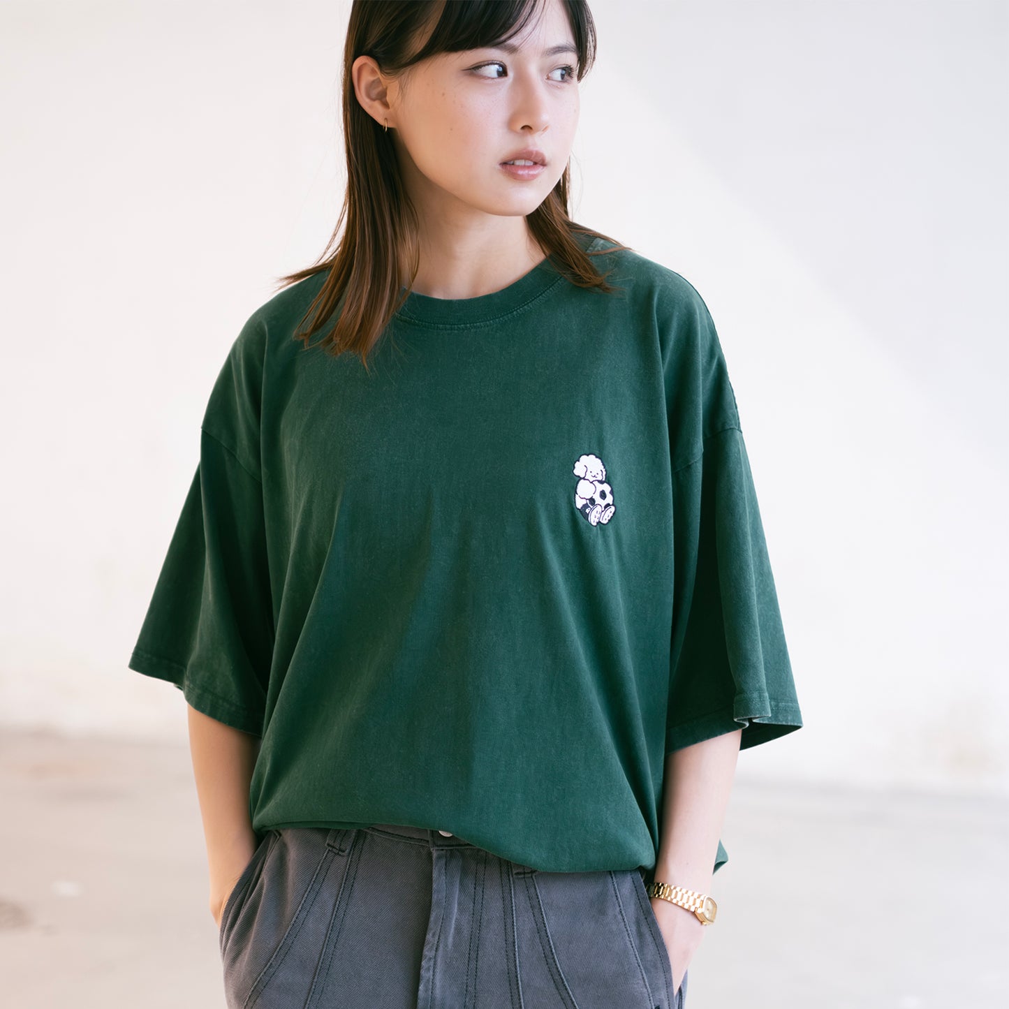 (EX703) Football Match 繡花洗水 Tee