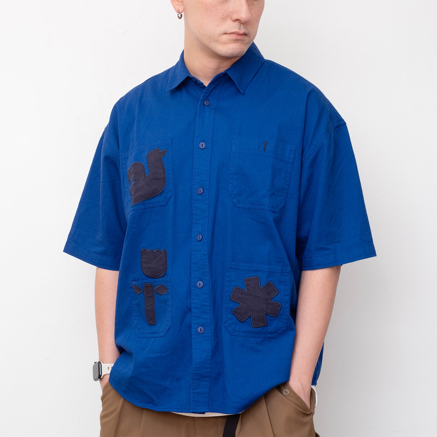(ST536) Nature Appliqué Shirt