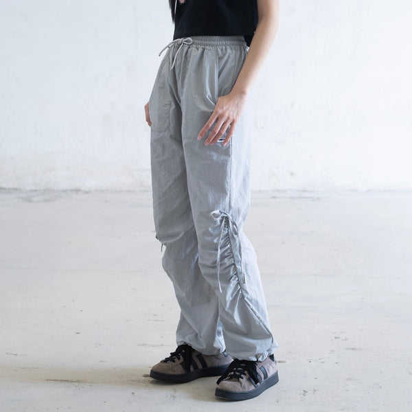 (PT405) Tech Drawstrings Parachute Pants
