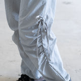 (PT405) Tech Drawstrings Parachute Pants