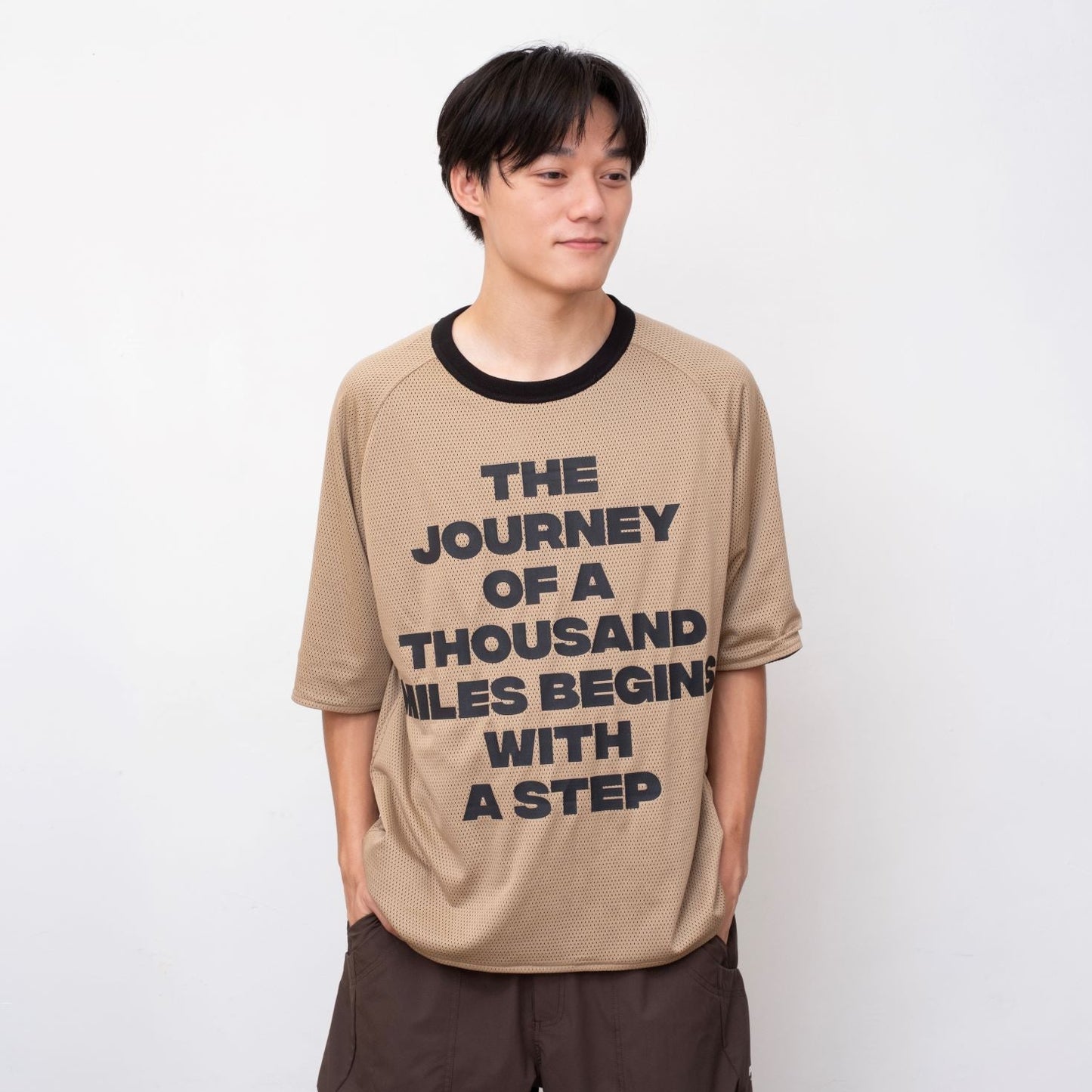 (TP1884) Reversible Mesh Tee