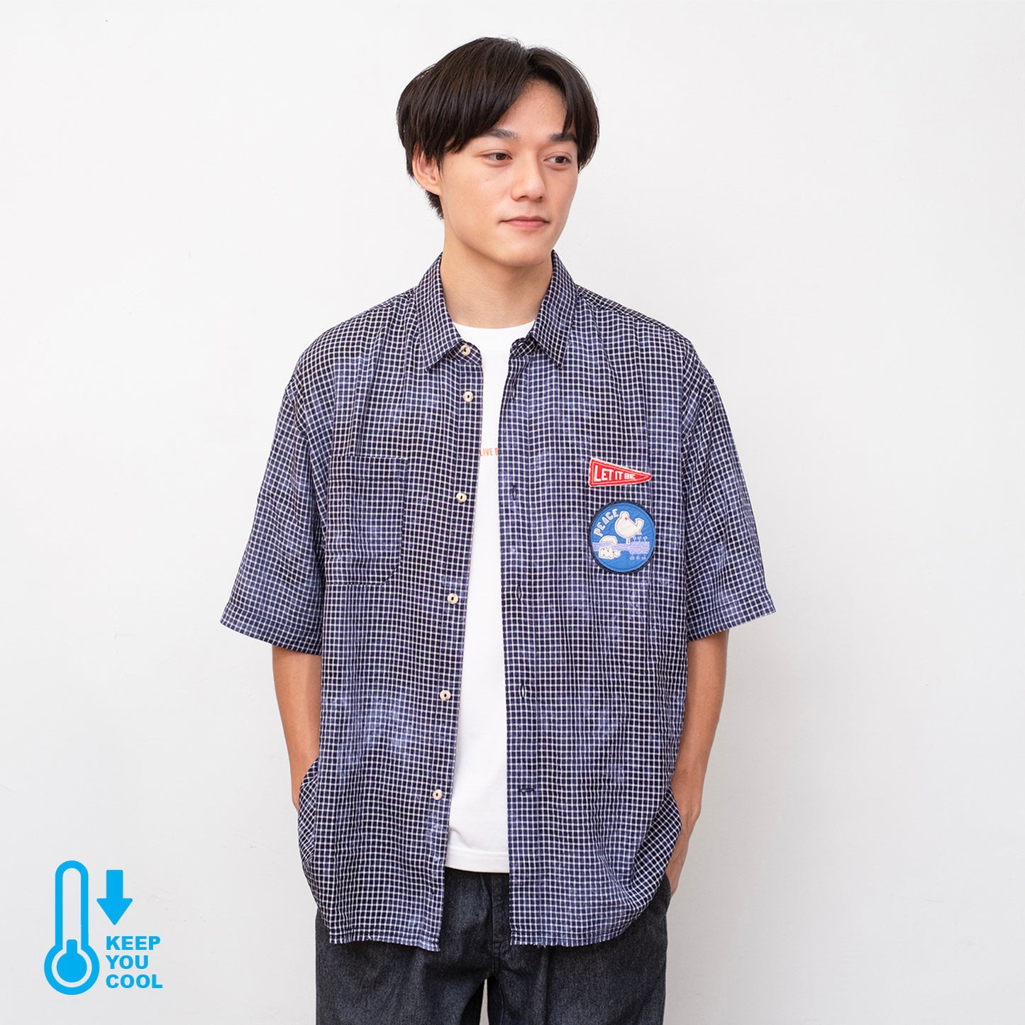 (ST542) Badge Check Shirt