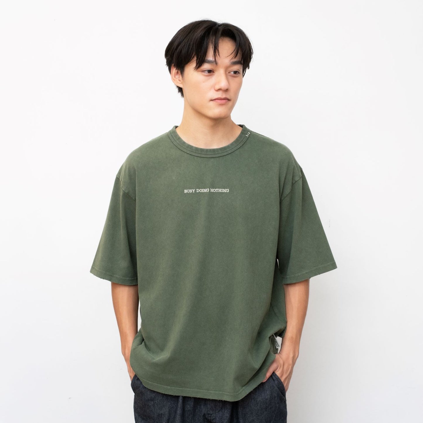 (TP1842) Garment Dyed Message Tee
