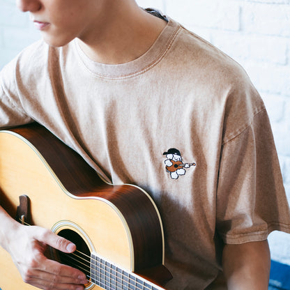 (EX704) Music Buckers Embroidery Washed Tee