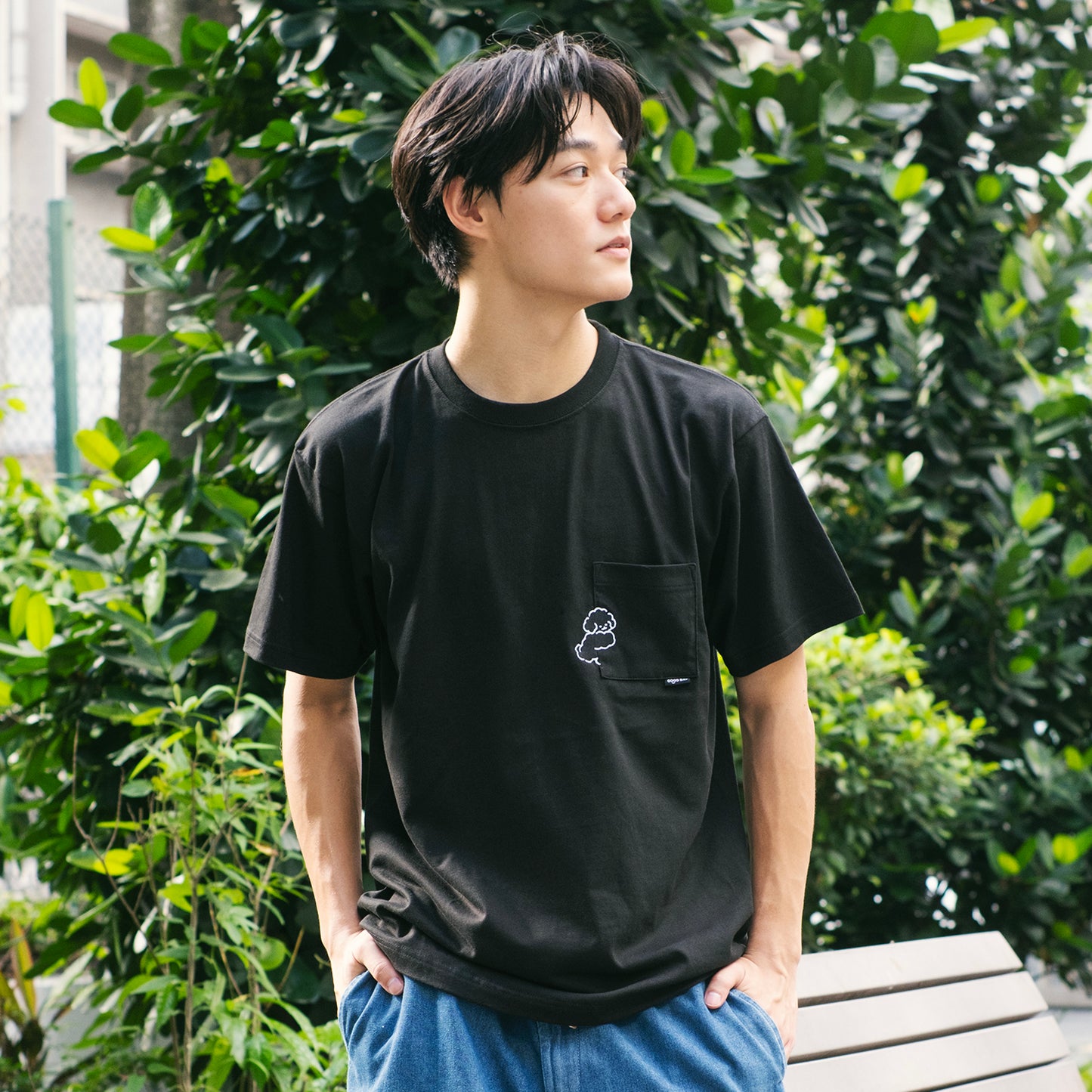 (ZT1908) Chill Day 圖案口袋 Tee