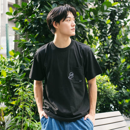 (ZT1908) Chill Day 圖案口袋 Tee